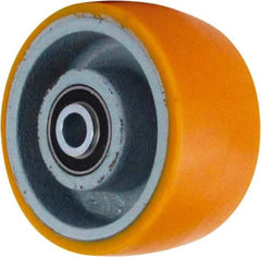 Caster Connection - 6 Inch Diameter x 3 Inch Wide, Polyurethane on Iron Caster Wheel - 2,000 Lb. Capacity, 3-1/4 Inch Hub Length, 3/4 Inch Axle Diameter, Sealed Precision Ball Bearing - Americas Industrial Supply