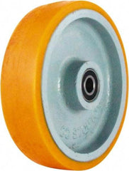 Caster Connection - 8 Inch Diameter x 2 Inch Wide, Polyurethane on Iron Caster Wheel - 1,500 Lb. Capacity, 2.2 Inch Hub Length, 1/2 Inch Axle Diameter, Sealed Precision Ball Bearing - Americas Industrial Supply