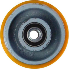 Caster Connection - 6 Inch Diameter x 2 Inch Wide, Polyurethane on Iron Caster Wheel - 1,200 Lb. Capacity, 2.2 Inch Hub Length, 1/2 Inch Axle Diameter, Sealed Precision Ball Bearing - Americas Industrial Supply