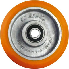 Caster Connection - 6 Inch Diameter x 2 Inch Wide, Polyurethane on Aluminum Caster Wheel - 1,000 Lb. Capacity, 2.2 Inch Hub Length, 1/2 Inch Axle Diameter, Sealed Precision Ball Bearing - Americas Industrial Supply