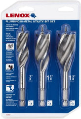 Lenox - 7/8 to 1-3/8", Bi-Metal Auger Drill Bit Set - Americas Industrial Supply