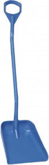 Vikan - 14-3/4" High Square Plastic Shovel - 39" Long D-Grip Handle - Americas Industrial Supply