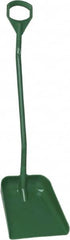 Vikan - 14-3/4" High Square Plastic Shovel - 39" Long D-Grip Handle - Americas Industrial Supply