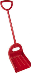 Remco - 18-1/2" High Square Plastic Shovel - 29-1/4" Long D-Grip Handle - Americas Industrial Supply