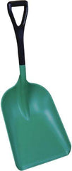 Remco - 18" High Square Plastic Shovel - 18" Long D-Grip Handle - Americas Industrial Supply