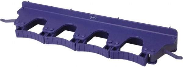 Vikan - 22 Lb Capacity, 3-5/32" Projection, Polypropylene/Rubber Wall Strip Organizer - 15-1/2" OAL - Americas Industrial Supply