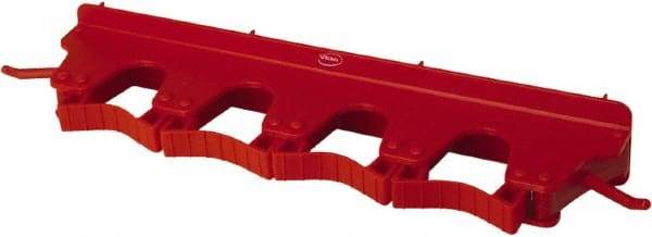 Vikan - 22 Lb Capacity, 3-5/32" Projection, Polypropylene/Rubber Wall Strip Organizer - 15-1/2" OAL - Americas Industrial Supply