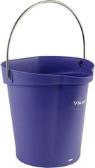 Vikan - 1-1/2 Gal, Polypropylene Round Purple Single Pail with Pour Spout - Handle Included - Americas Industrial Supply