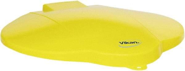 Vikan - 3 Gal Polypropylene Pail Lid - Yellow, For Use with 5691 - Americas Industrial Supply