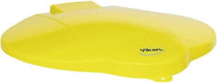 Vikan - 3 Gal Polypropylene Pail Lid - Yellow, For Use with 5691 - Americas Industrial Supply