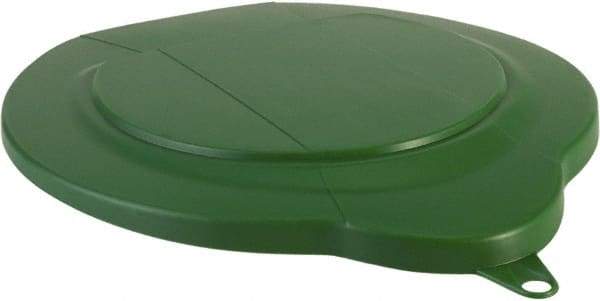 Vikan - 1.5 Gal Polypropylene Pail Lid - Green, For Use with 5689 - Americas Industrial Supply