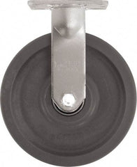 Caster Connection - 8" Diam x 2" Wide x 9-1/2" OAH Top Plate Mount Rigid Caster - High Grade Nylon, 2,000 Lb Capacity, Sealed Precision Ball Bearing, 4 x 4-1/2" Plate - Americas Industrial Supply