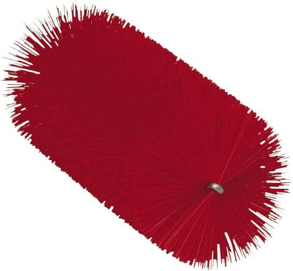 Vikan - 2.3" Diam Polyester Tube Brush - 6-1/4" OAL, 6-1/2" Head Length, Stainless Steel Handle - Americas Industrial Supply