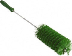 Vikan - 2-3/8" Diam Polyester Valve Brush - 19-5/8" OAL, 5-13/16" Head Length, Polypropylene & Stainless Steel Handle - Americas Industrial Supply