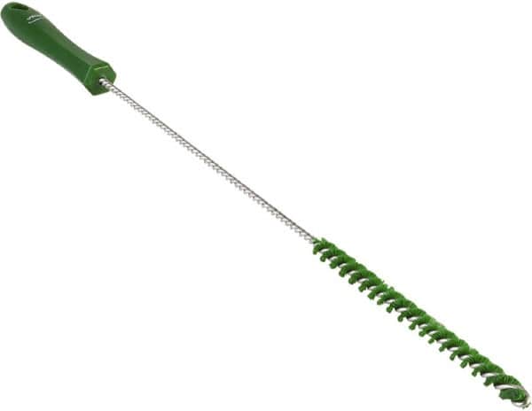 Vikan - 0.4" Diam Polyester Valve Brush - 19-5/8" OAL, 5-11/16" Head Length, Polypropylene & Stainless Steel Handle - Americas Industrial Supply