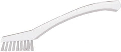 Vikan - 5/8" Bristle Length, Polyester Food Service Brush - 2-5/16" Long x 1/2" Wide Head, 8" OAL, White, Polypropylene Block - Americas Industrial Supply