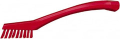 Vikan - 5/8" Bristle Length, Polyester Food Service Brush - 2-5/16" Long x 1/2" Wide Head, 8" OAL, Red, Polypropylene Block - Americas Industrial Supply