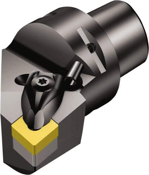 Sandvik Coromant - Left Hand Cut, Size C4, CNMG 09 03 08 & CNMG 322 Insert Compatiblity, External Modular Turning & Profiling Cutting Unit Head - 27mm Ctr to Cutting Edge, 50mm Head Length, Through Coolant, Series T-Max P - Americas Industrial Supply