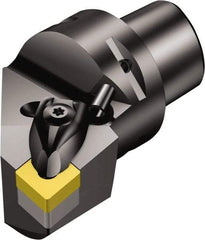 Sandvik Coromant - Left Hand, C5 CNMG 643 Modular Turning and Profiling Cutting Unit Head - Wedge Clamp Holding Method, 3.1496 Inch Hole Diameter, Through Coolant - Americas Industrial Supply