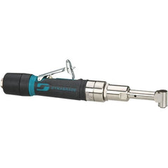 Dynabrade - 1/4" Keyless Chuck - Right Angle Handle, 3,200 RPM, 26 CFM, 0.4 hp, 90 psi - Americas Industrial Supply