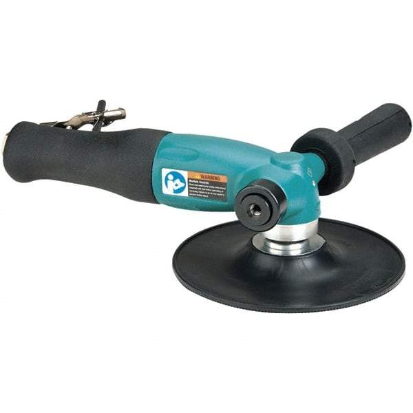 Dynabrade - 7" Max Disc, 6,000 RPM, Pneumatic Handheld Disc Sander - 26 CFM, 1/4" Inlet, 1.3 hp, 90 psi - Americas Industrial Supply