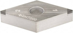 Sumitomo - 2NU-DNGA431 - Grade BN7000 PCBN Turning Insert - 55° Diamond, 1/2" Inscr Circle, 3/16" Thick, 1/64" Corner Radius - Americas Industrial Supply