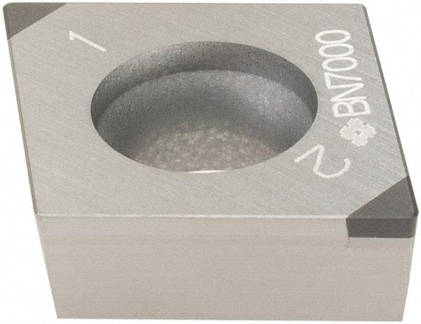 Sumitomo - 2NU-CCGA431 - Grade BN7000 PCBN Turning Insert - 80° Diamond, 1/2" Inscr Circle, 3/16" Thick, 1/64" Corner Radius - Americas Industrial Supply