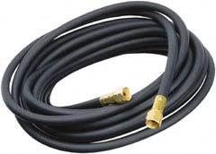 Sievert - 1/4" Inside x 9/16" Outside Diam, Grade Commercial Welding Hose - Black, 10' Long, Standard Nozzle Style, 75 psi Working Pressure - Americas Industrial Supply