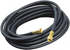 Sievert - 1/4" Inside x 9/16" Outside Diam, Grade Commercial Welding Hose - Black, 33' Long, Standard Nozzle Style, 75 psi Working Pressure - Americas Industrial Supply