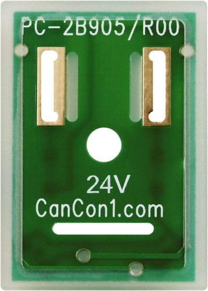 Canfield Connector - Solenoid Valve Interposed Lighted Wafer Indicator Light - Use with DIN Type Coil - Americas Industrial Supply