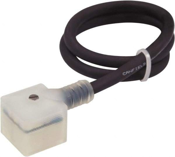 Canfield Connector - Solenoid Valve Connector/Gasket/Cord Assembly - Use with Solenoid Valves - Americas Industrial Supply