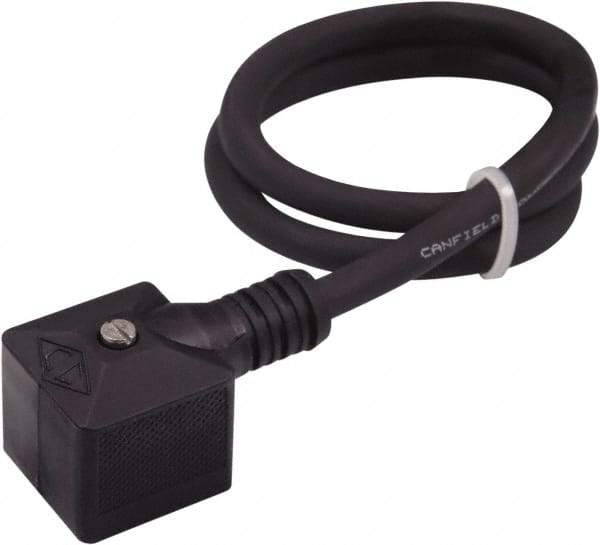 Canfield Connector - Solenoid Valve Connector/Gasket/Cord Assembly - Use with Solenoid Valves - Americas Industrial Supply