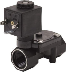 Spartan Scientific - 1/2" NPT Port, 2 Way, 2 Position, Glass Filled Nylon Solenoid Valve - Normally Closed, EPDM Seal - Americas Industrial Supply