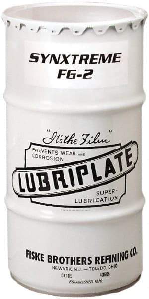 Lubriplate - 120 Lb Drum Calcium Extreme Pressure Grease - Tan, Extreme Pressure, Food Grade & High/Low Temperature, 450°F Max Temp, NLGIG 2, - Americas Industrial Supply