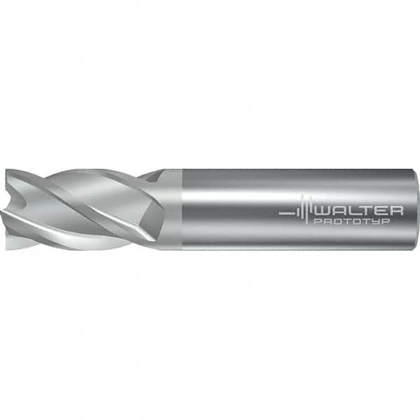 Walter-Prototyp - 12.7mm, 4 Flute, Solid Carbide, 0.762mm End Mill - 3-1/2" OAL, 38° Helix, Right Hand Flute, 25mm LOC, Right Hand Cut - Americas Industrial Supply