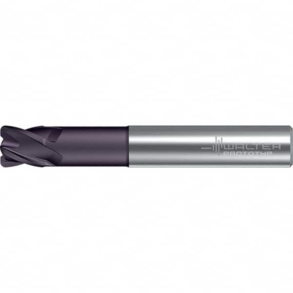 Walter-Prototyp - 16mm, 4 Flute, Solid Carbide, 2mm End Mill - 3.622" OAL, 30° Helix, Right Hand Flute, 42mm LOC, Right Hand Cut - Americas Industrial Supply