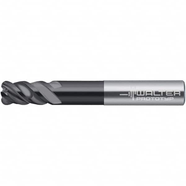 Walter-Prototyp - 7.94mm, 4 Flute, Solid Carbide, 0.762mm End Mill - 3-1/2" OAL, 50° Helix, Right Hand Flute, 38mm LOC, Right Hand Cut - Americas Industrial Supply