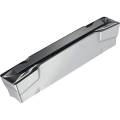 Walter - UF8 Grade WSM23S, 2mm Cutting Width Grooving Insert - 0.2mm Corner Radius, TiAlN+Al2O3+(Al) Finish - Americas Industrial Supply