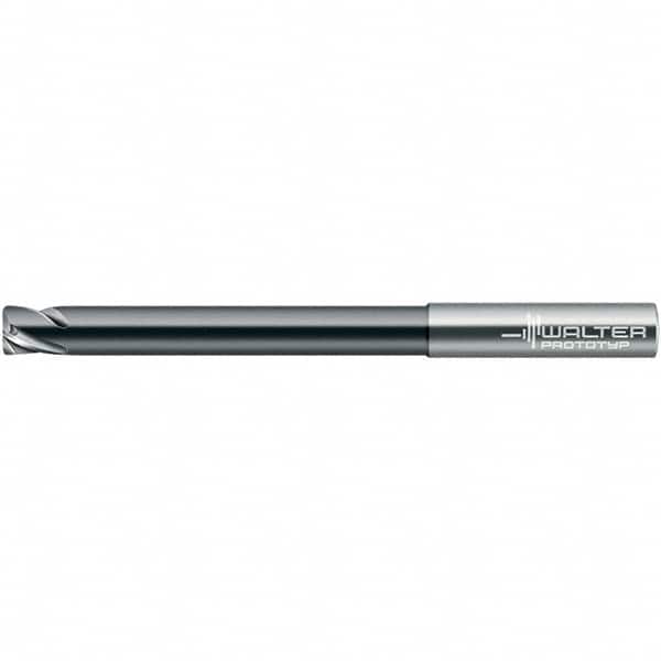 Walter-Prototyp - 9.53mm, 4 Flute, Solid Carbide, 0.762mm End Mill - 3-1/2" OAL, 30° Helix, Right Hand Flute, 38mm LOC, Right Hand Cut - Americas Industrial Supply