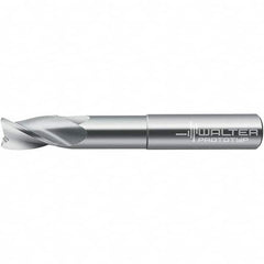 Walter-Prototyp - 9.53mm, 3 Flute, Solid Carbide, 0.381mm End Mill - 3-1/4" OAL, 30° Helix, Right Hand Flute, 39mm LOC, Right Hand Cut - Americas Industrial Supply