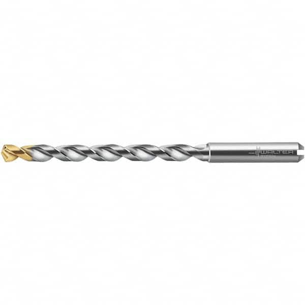 Walter-Titex - 6mm 130° Solid Carbide Jobber Drill - TiN Finish, Right Hand Cut, 101mm OAL - Americas Industrial Supply