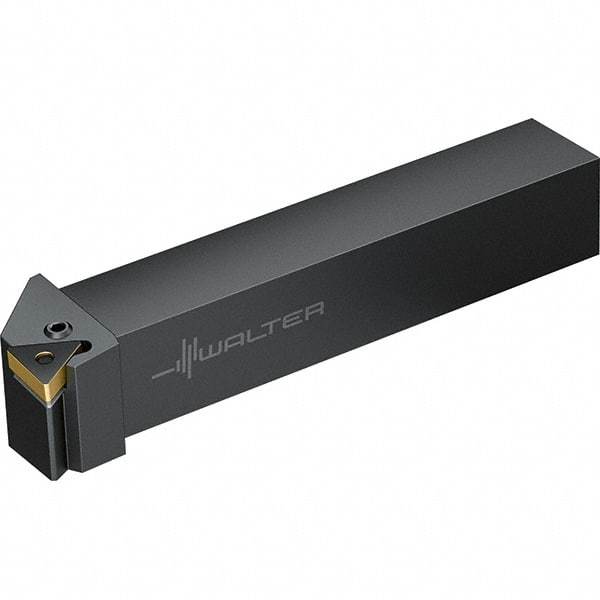 Walter - 91° Lead Angle, 16mm Shank Height x 16mm Shank Width, Indexable Turning Toolholder - 100mm OAL, Series PTFN-ISO-AUSSEN - Americas Industrial Supply