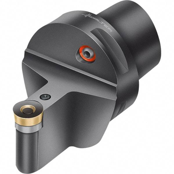 Walter - 0° Lead Angle, Indexable Turning Toolholder - 90mm OAL, Series PRDC-CAPTO-AUSSEN - Americas Industrial Supply