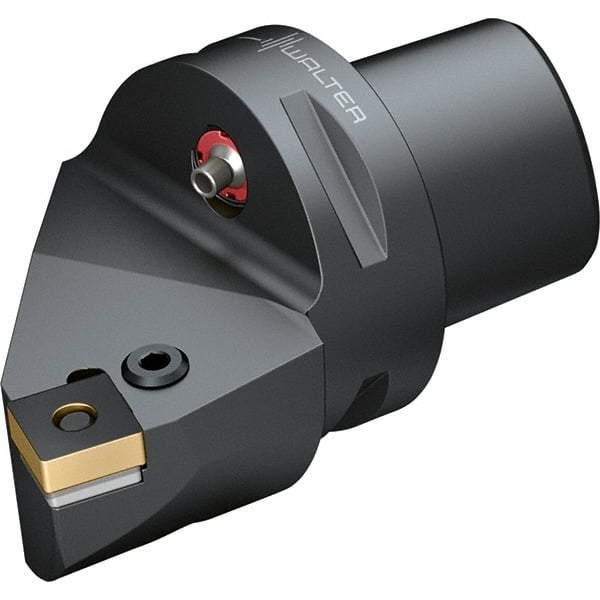 Walter - 75° Lead Angle, Indexable Turning Toolholder - 128mm OAL, Series PSRN-CAPTO-AUSSEN - Americas Industrial Supply
