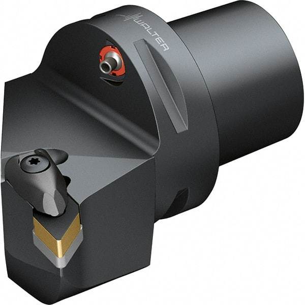 Walter - 138° Lead Angle, Indexable Turning Toolholder - 74mm OAL, Series DDUN-CAPTO-AUSSEN - Americas Industrial Supply