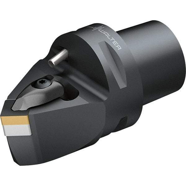 Walter - 45° Lead Angle, Indexable Turning Toolholder - 128mm OAL, Series DSDN-CAPTO-AUSSEN - Americas Industrial Supply