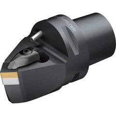 Walter - 45° Lead Angle, Indexable Turning Toolholder - 128mm OAL, Series DSDN-CAPTO-AUSSEN - Americas Industrial Supply
