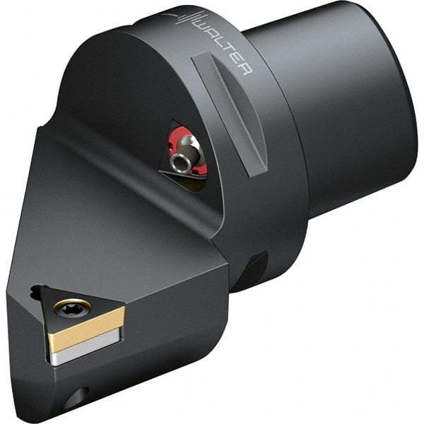 Walter - 91° Lead Angle, Indexable Turning Toolholder - 103mm OAL, Series STGC-CAPTO-AUSSEN - Americas Industrial Supply