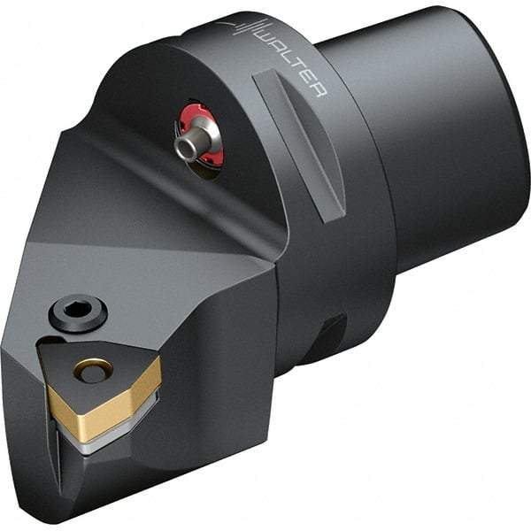 Walter - 95° Lead Angle, Indexable Turning Toolholder - 90mm OAL, Series PWLN-CAPTO-AUSSEN - Americas Industrial Supply