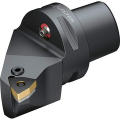 Walter - 95° Lead Angle, Indexable Turning Toolholder - 74mm OAL, Series PWLN-CAPTO-AUSSEN - Americas Industrial Supply